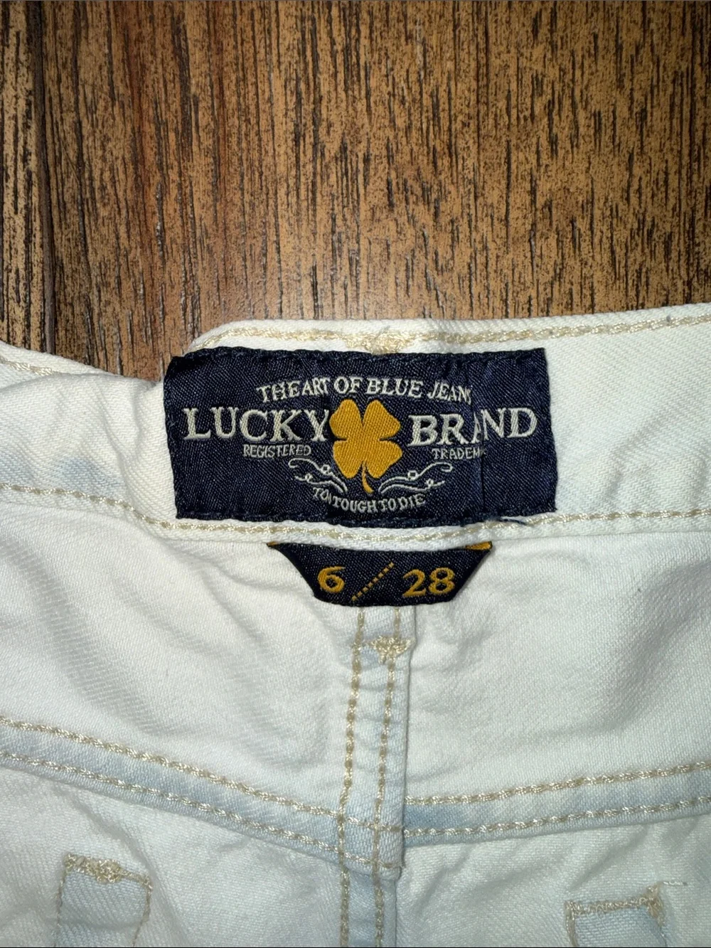 Lucky Brand white denim